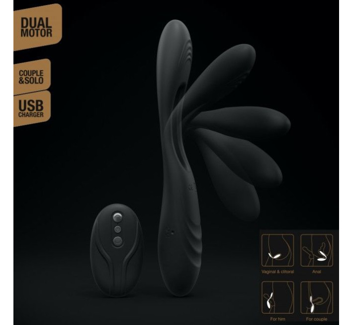 Вібратор для пар Marc Dorcel MULTI JOY з пультом ДУ
