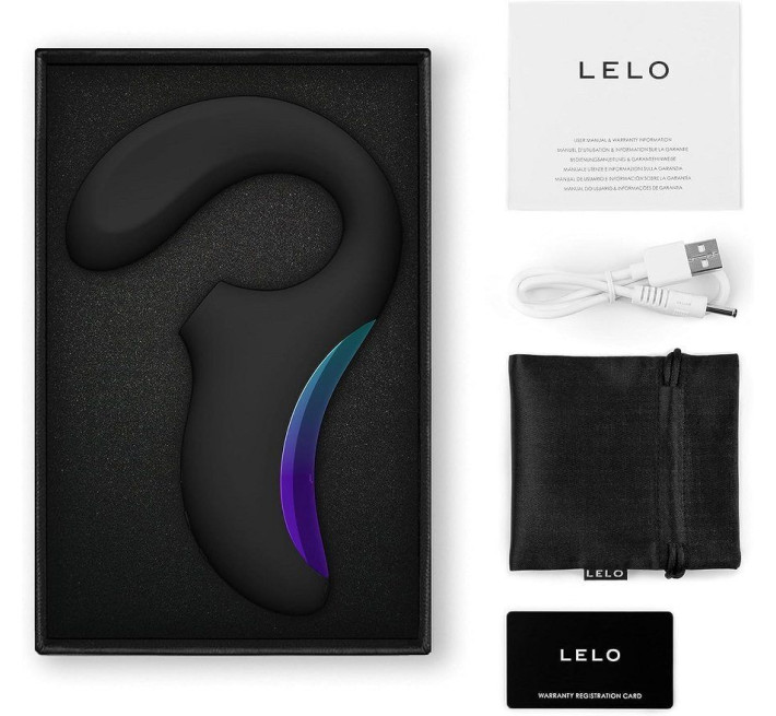 Кліторально-вагінальний звуковий стимулятор LELO Enigma WAVE Black, 3 типи стимуляції