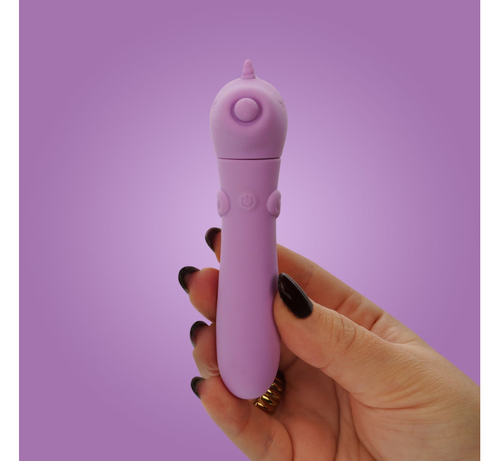 Вібратор-єдиноріжка Unihorn USB Bullet - Karma Lilac, віброкуля, USB-зарядка