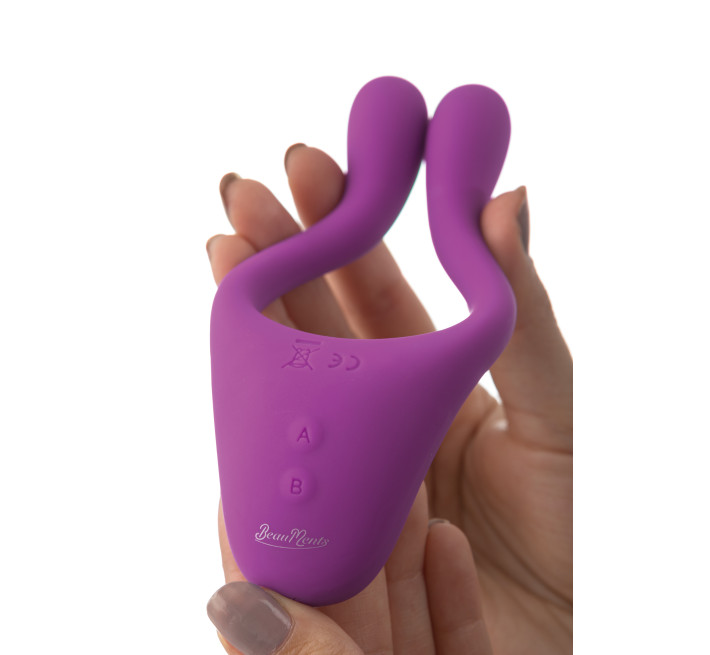 Hi-tech вібратор StRubber BeauMents Doppio Фіолетовий