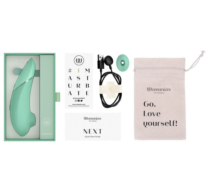 Вакуумный клиторальный стимулятор Womanizer Next Sage, 3D Pleasure Air, 14 уровней интенсивности