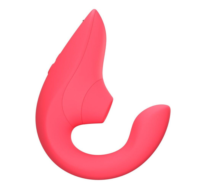 Вагінально-кліторальний стимулятор Womanizer Blend Vibrant Rose, вібрація + вакуум, 2 мотори