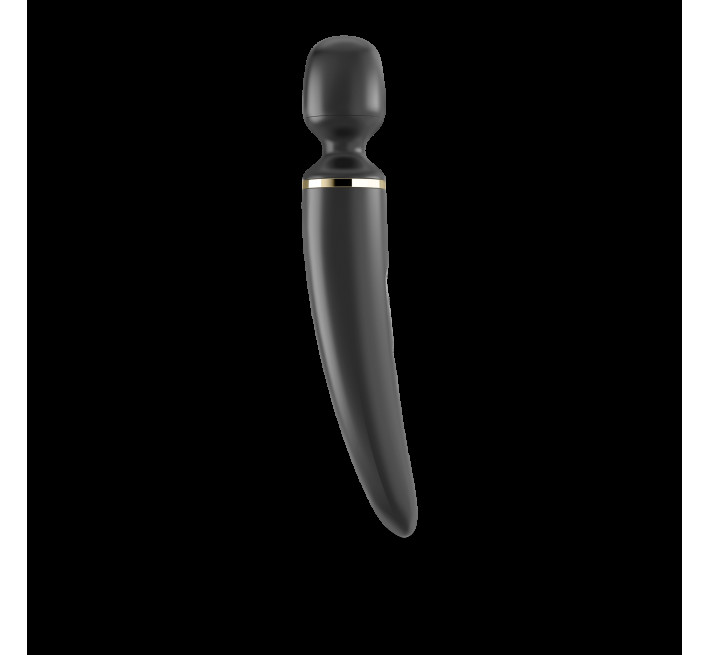 Вібромасажер Satisfyer Wand-er Woman Чорний/Золотий XXL