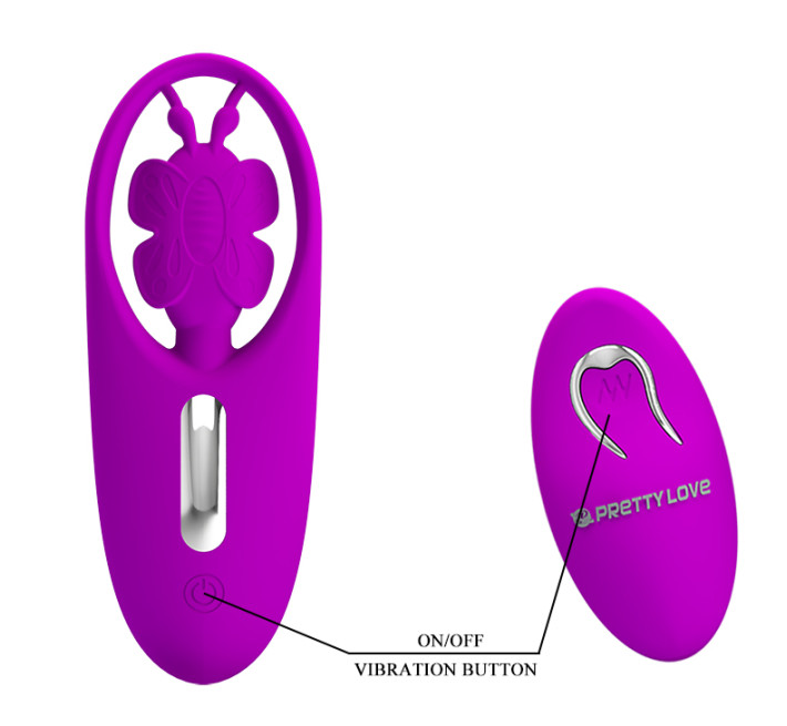 Клиторальный стимулятор Pretty Love Dancing Butterfly Stimulator Purple