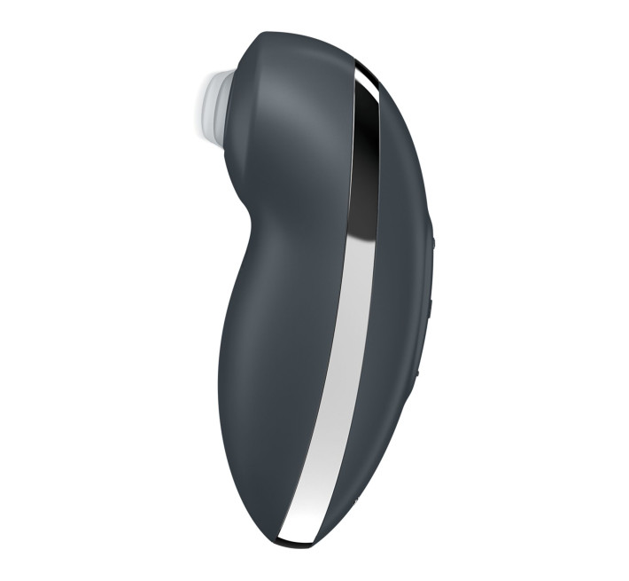 Вібростимулятор-пульсатор Satisfyer Tap & Climax 2 Grey, ефект постукування пальцем