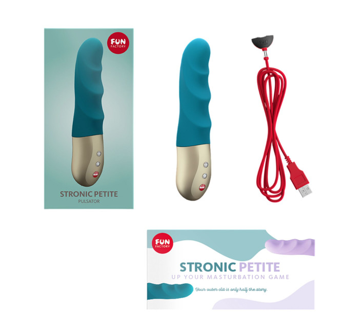 Мініпульсатор Fun Factory STRONIC PETITE deep sea blue, 8 режимів, підходить для початківців
