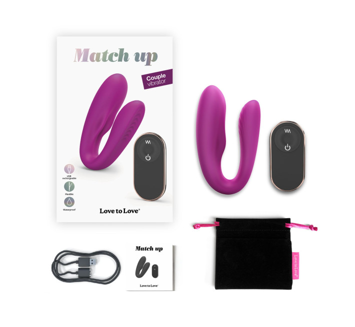 Вібратор для пар із пультом ДК Love To Love MATCH UP - SWEET ORCHID