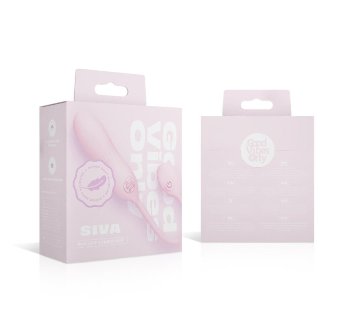 Віброяйце Good Vibes Only - SIVA Bullet Vibrator Soft Silicone - Pink