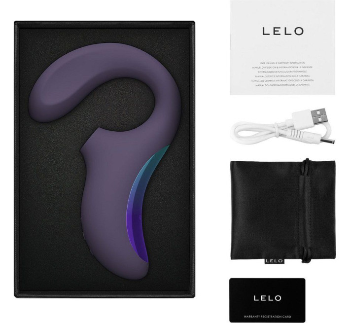 Кліторально-вагінальний звуковий стимулятор LELO Enigma WAVE Cyber Purple, 3 типи стимуляції
