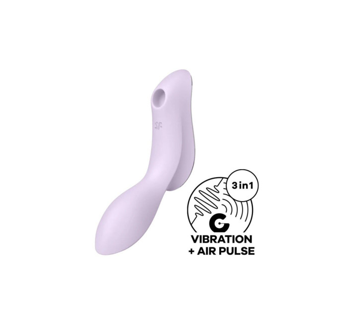 Вакуумный стимулятор с вибрацией Satisfyer Curvy Trinity 2 Violet