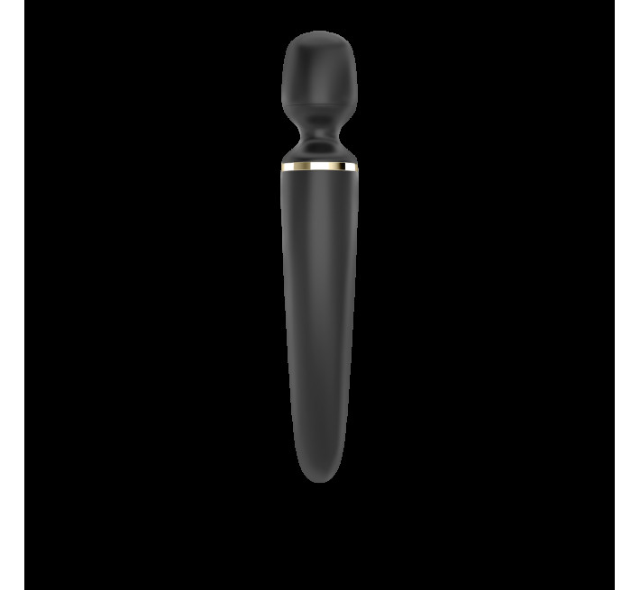 Вібромасажер Satisfyer Wand-er Woman Чорний/Золотий XXL