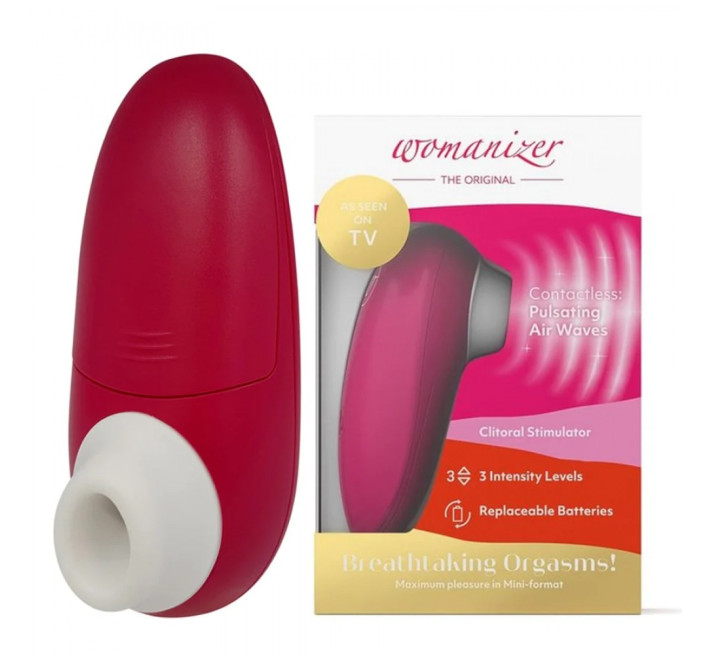 Вакуумний стимулятор клітора Womanizer Mini Red Wine