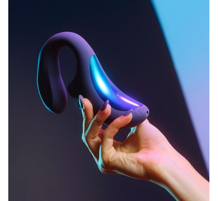 Кліторально-вагінальний звуковий стимулятор LELO Enigma WAVE Cyber Purple, 3 типи стимуляції