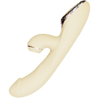 Вакуумний вібратор-кролик з підігрівом KISTOY A-King Pro Yellow, з LED-екраном Вакуумний вібратор-кролик з підігрівом KISTOY A-King Pro Yellow, з LED-екраном