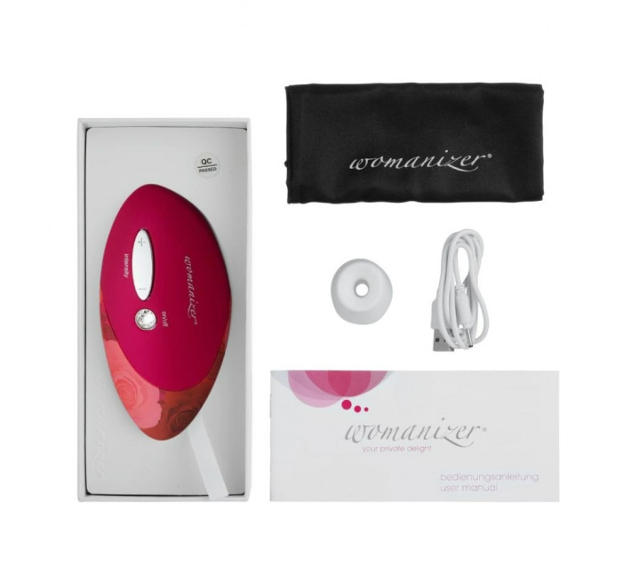 Вакуумний кліторальний стимулятор Womanizer W-500 Red/Rose