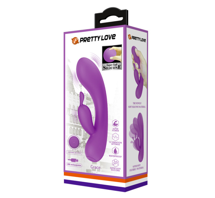Вибратор Pretty Love Grace Фиолетовый