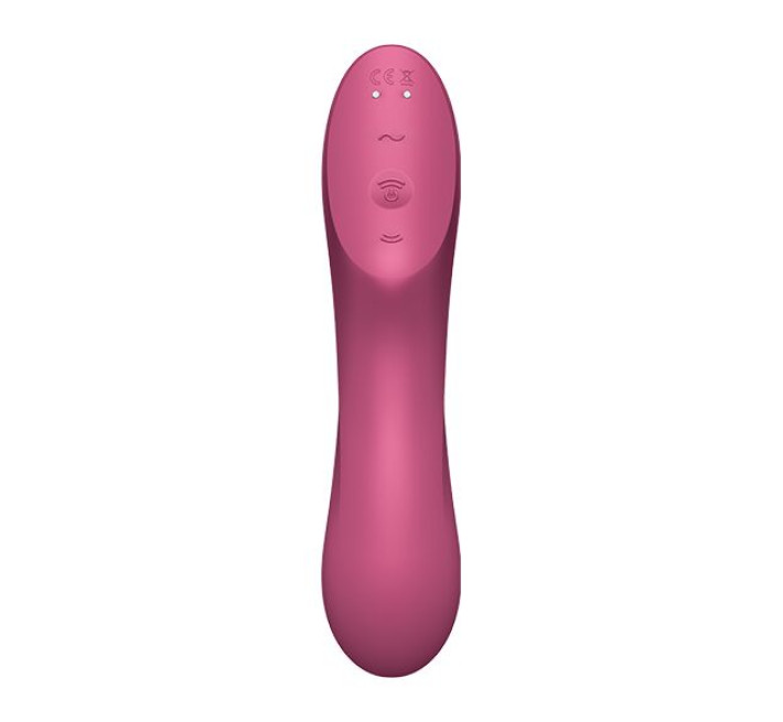 Вакуумний стимулятор із вібрацією Satisfyer Curvy Trinity 3 Red