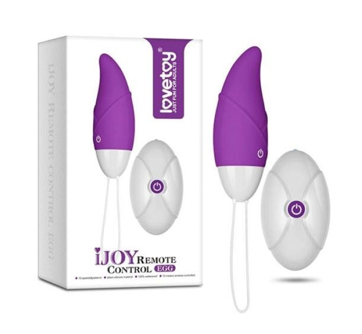 Виброяйцо LoveToy IJOY Remote Control Egg Фиолетовое