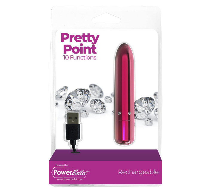 Виброшар PowerBullet - Pretty Point Rechargeable Bullet Pink