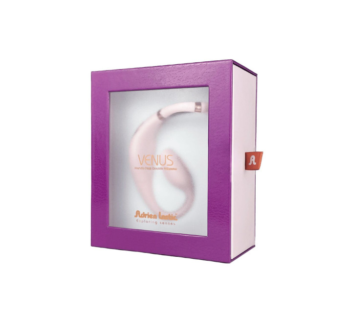 Смарт-вібратор для пар Adrien Lastic Venus + APP, подвійний, можна носити під одягом, 10 режимів