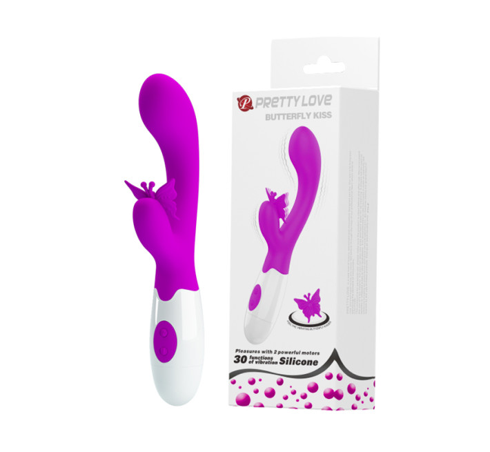 Вибратор Pretty Love Butterfly Kiss Vibrator Purple