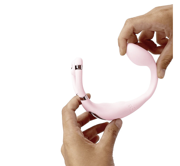 Смарт-вібратор для пар Adrien Lastic Venus + APP, подвійний, можна носити під одягом, 10 режимів