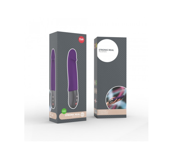 Вібратор-пульсатор Fun Factory Stroniс Real Фіолетовий