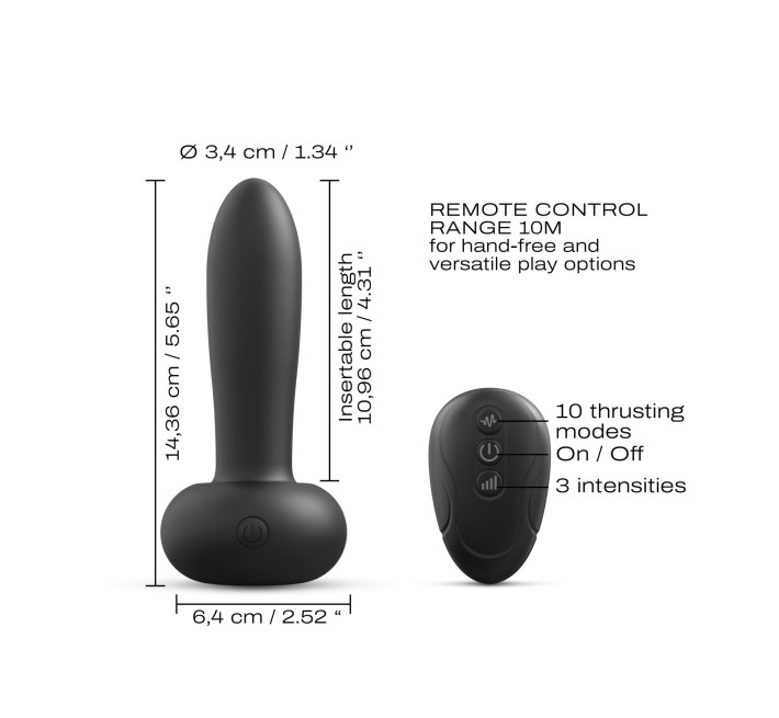 Універсальний пульсатор Dorcel DEEP THRUST, пульт ДК