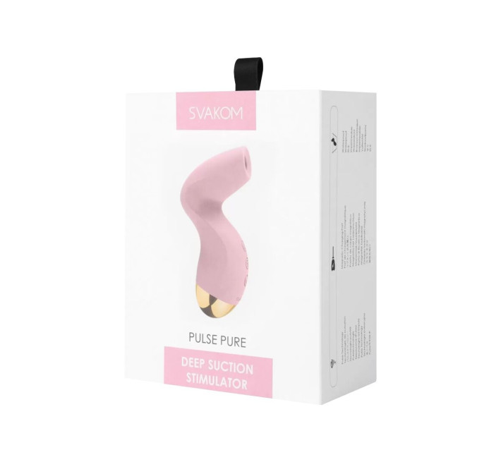 Вакуумный клиторальный стимулятор Svakom Pulse Pure Pale Pink, 5 режимов, 5 интенсивностей в каждом
