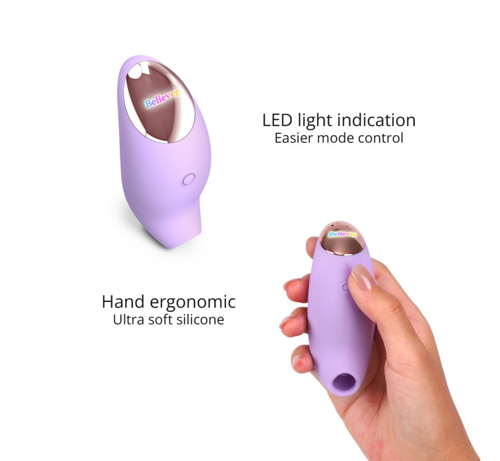 Вакуумний кліторальний стимулятор Love To Love BELIEVER – VIVA MAUVE