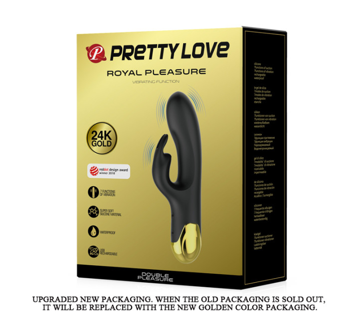 Вібратор Pretty Love Royal Pleasure Double Pleasure Black