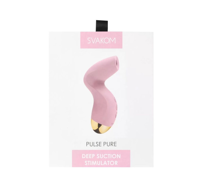 Вакуумный клиторальный стимулятор Svakom Pulse Pure Pale Pink, 5 режимов, 5 интенсивностей в каждом