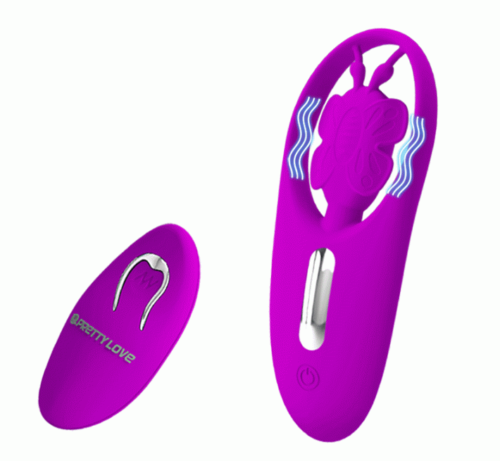 Клиторальный стимулятор Pretty Love Dancing Butterfly Stimulator Purple