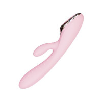 Вибратор-кролик с надувающейся головкой Kistoy A-King, LED-экран