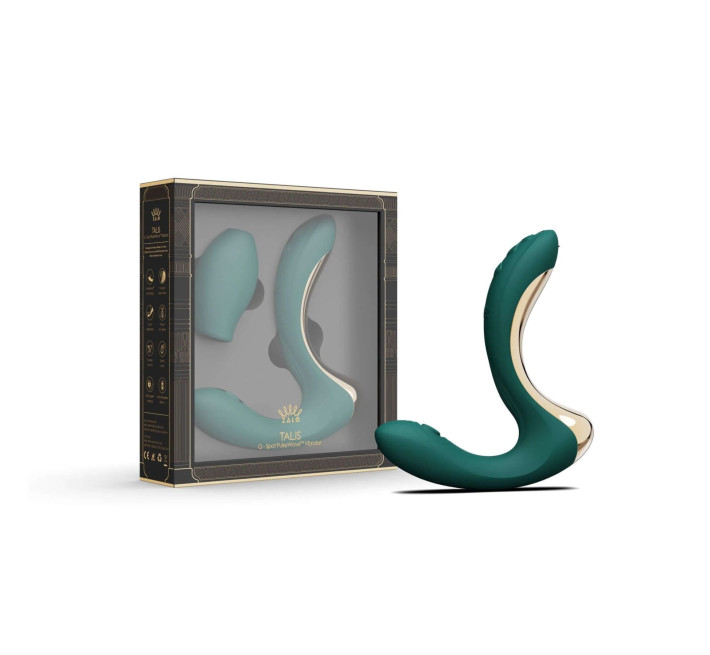 Вібратор-пульсатор з вакуумною насадкою Zalo – Talis G-Spot PulseWave Vibrator Turquoise Green