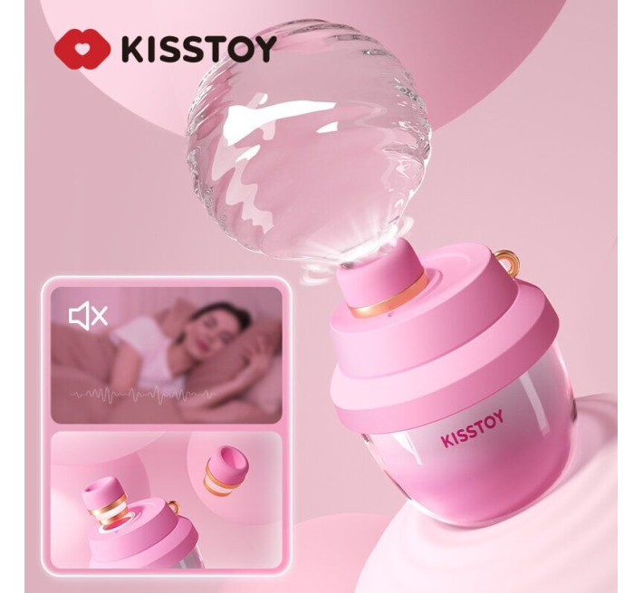 Вакуумний стимулятор-брелок KISSTOY Kiss Pods, 5 рівнів інтенсивності + Turbo-режим, 2 насадки