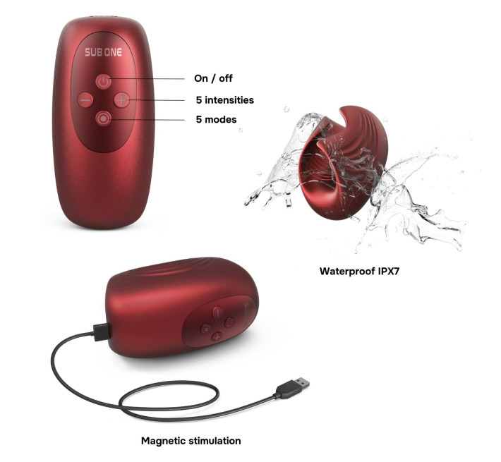 Мастурбатор Manwan SUB.ONE Velvet Red