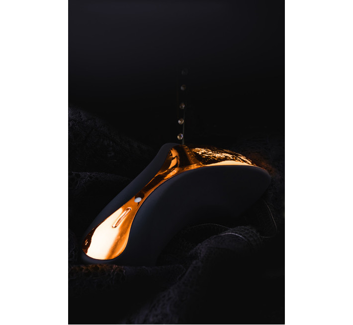 Вибратор с клиторальным стимулятором Toyfa WANAME D-SPLASH Surf Силикон Чёрный