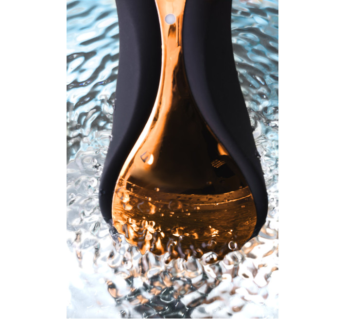 Вибратор с клиторальным стимулятором Toyfa WANAME D-SPLASH Surf Силикон Чёрный