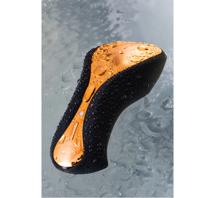 Вибратор с клиторальным стимулятором Toyfa WANAME D-SPLASH Surf Силикон Чёрный