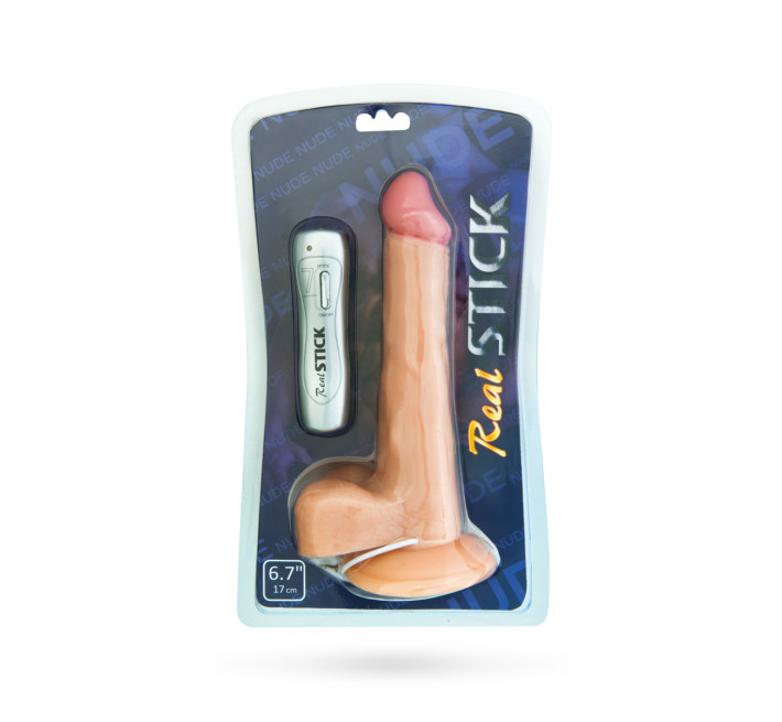 Реалістичний вібратор Toyfa RealStick Nude Vibrator 581004