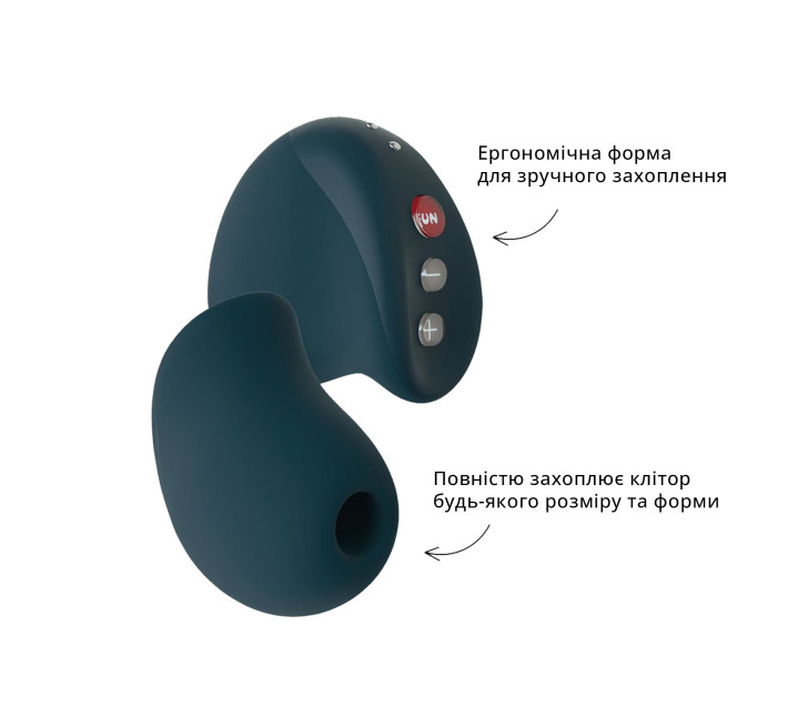 Вакуумный стимулятор Fun Factory MEA velvet green, уникальные режимы, функция посторгазм