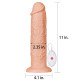 Реалістичний вібратор LoveToy Realistic Long Vibrating Dildo 11 Тілесний