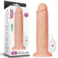 Реалістичний вібратор LoveToy Realistic Long Vibrating Dildo 11 Тілесний