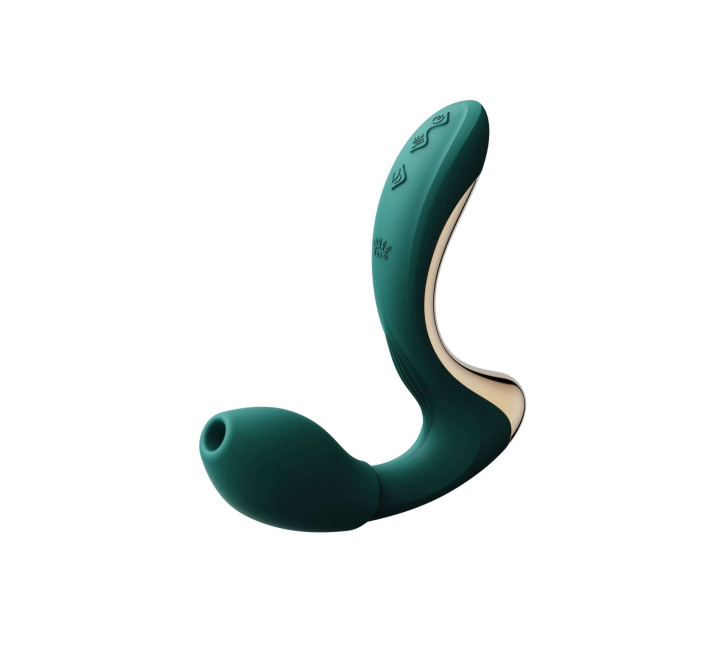 Вібратор-пульсатор з вакуумною насадкою Zalo – Talis G-Spot PulseWave Vibrator Turquoise Green