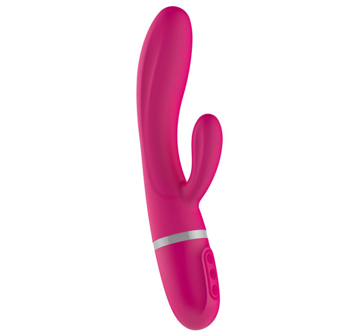 Вібратор-кролик Liebe Bend It Plus Cerise, гнучкий, 2 мотори, 10 режимів