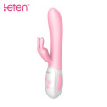 Вибратор-кролик с массирующим стволом и подогревом Leten Abby Розовый