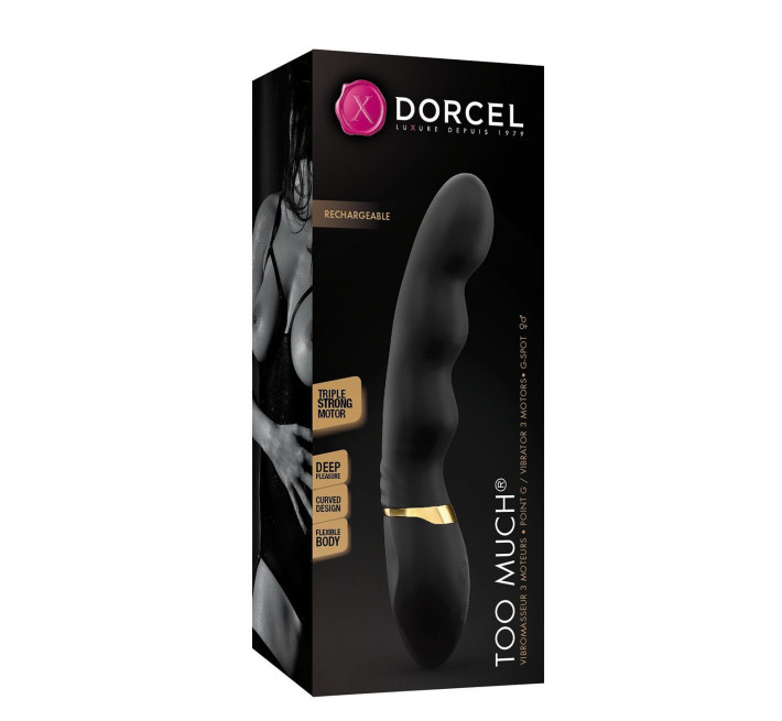 Вибратор ультрастимулирующий Marc Dorcel Too Much Rechargeable Черный