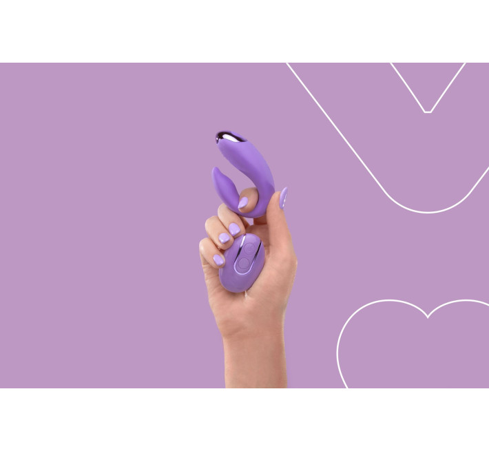 Вібратор для пар FairyGasm PleasureBerry violet, зарядний кейс, пульт ДК