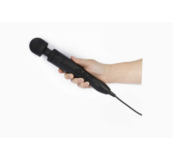 Вібромасажер DOXY Die Cast 3 Matt Black, дуже потужний, живлення 220В, металевий корпус